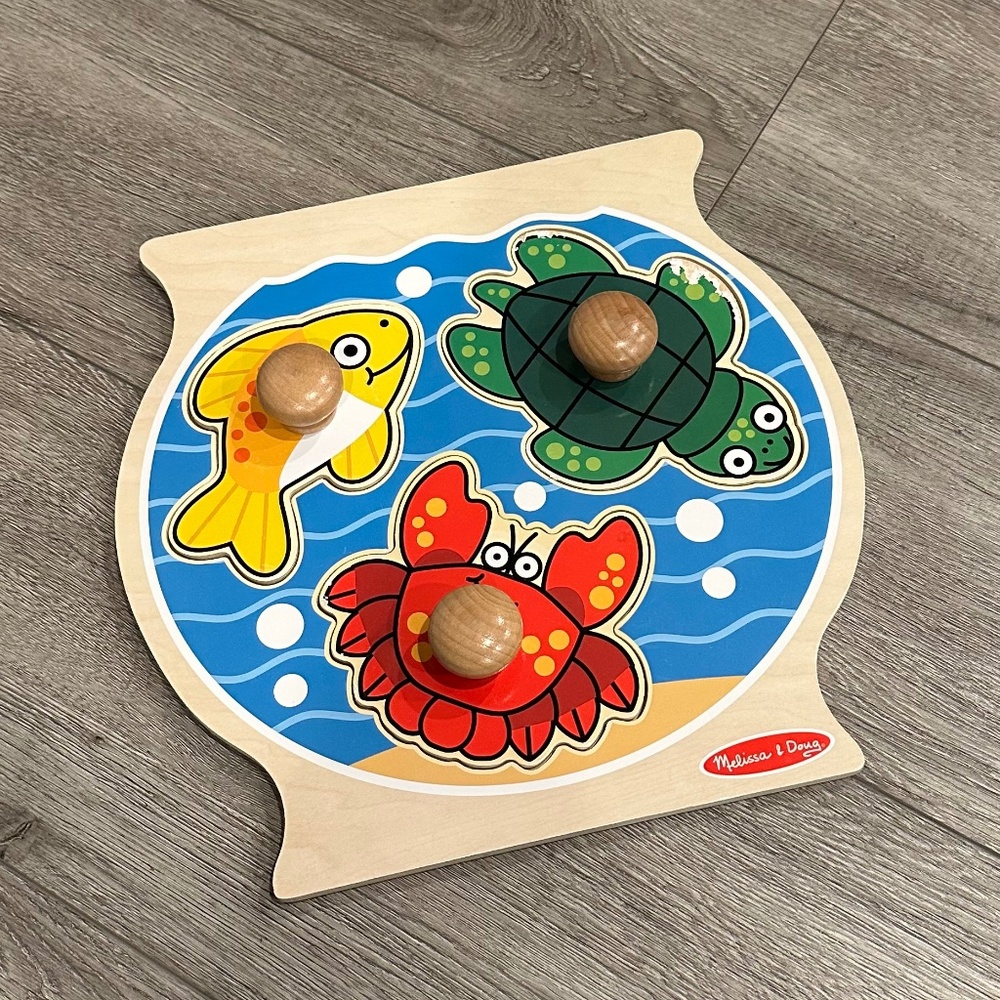 Melissa & Doug Fish Bowl Jumbo Knob Puzzle